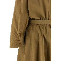 Bicolor Cotton Midi Dress