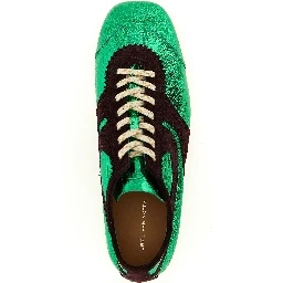 Bicolor Lamb Leather Sneakers