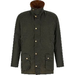 Bicolor Cotton Full-Length Jacket