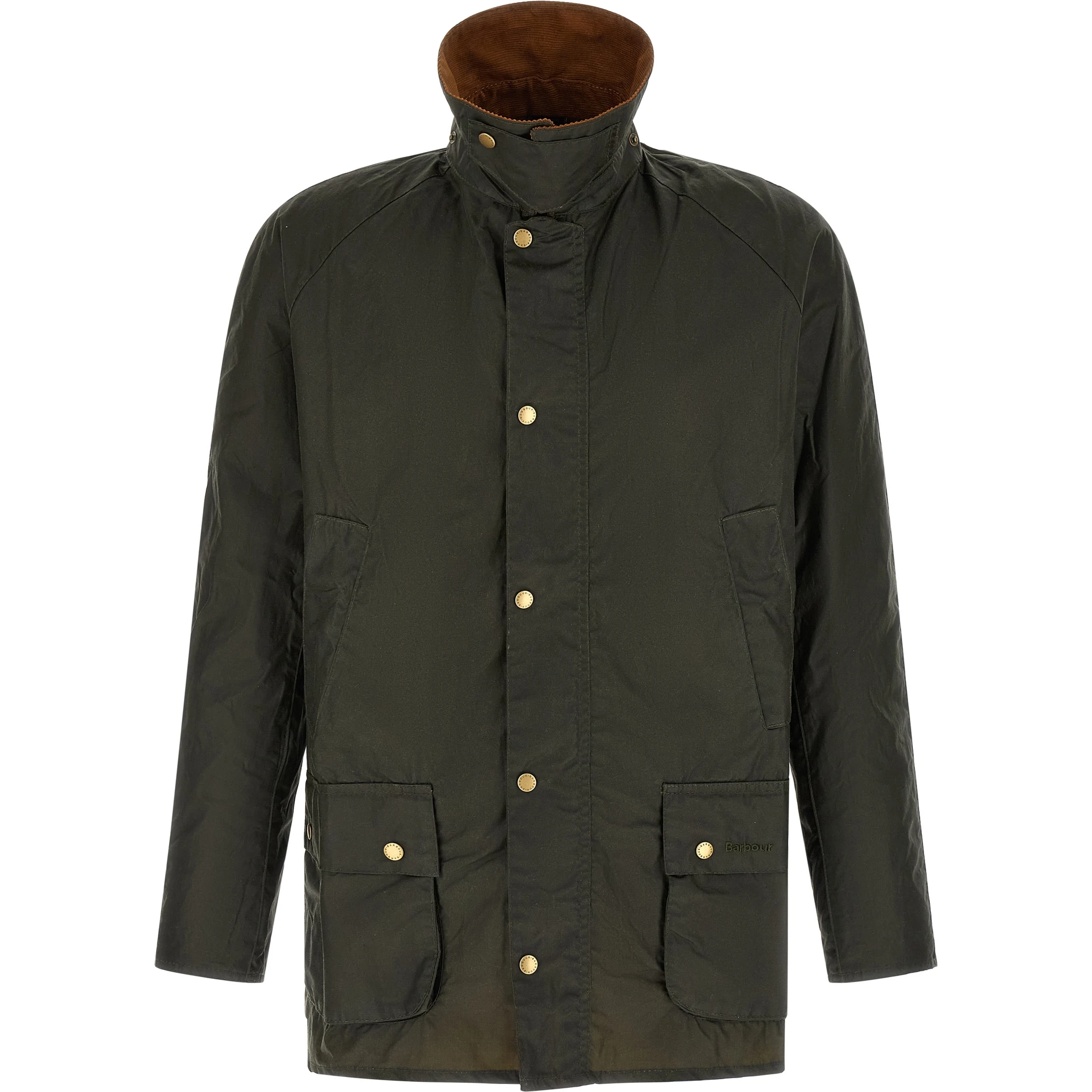Bicolor Cotton Full-Length Jacket