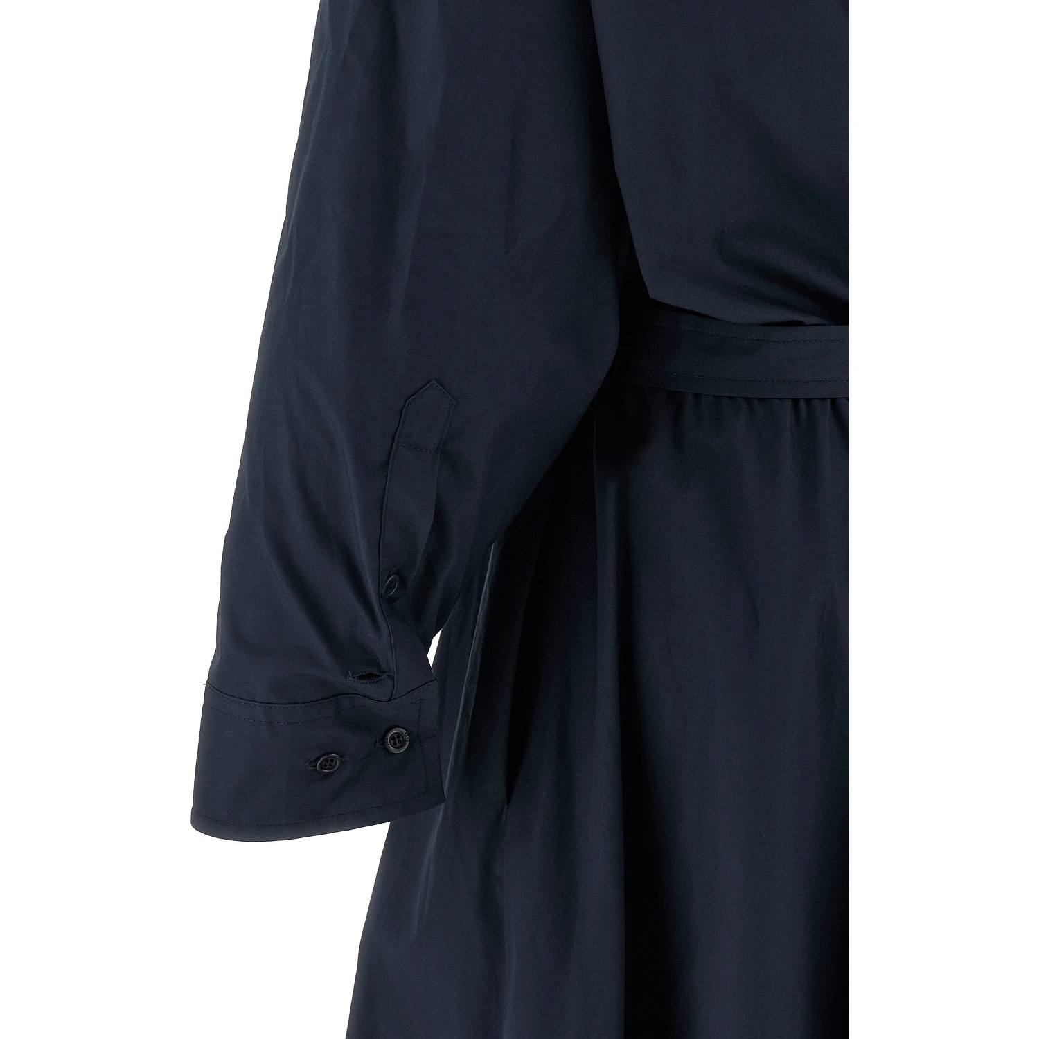 Blue Cotton Midi Dress