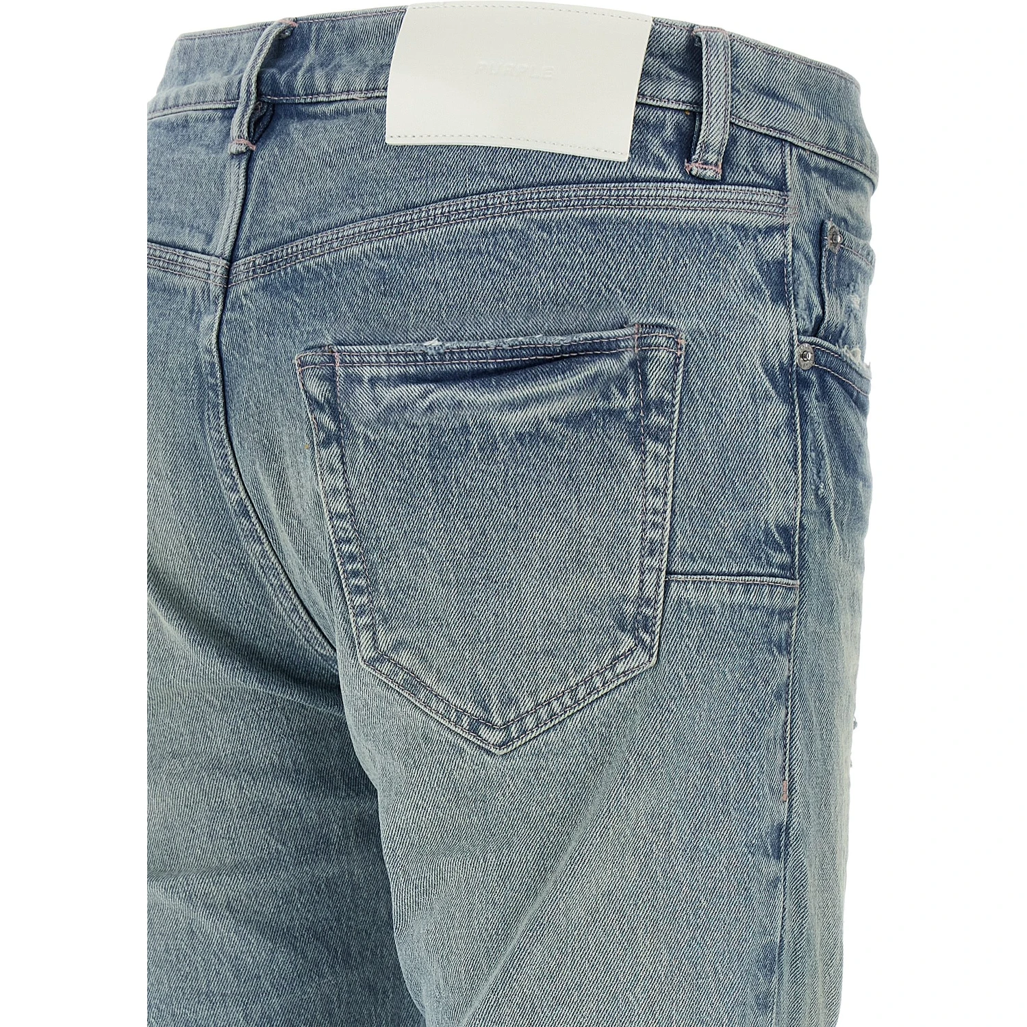 Blue Cotton Skinny Jeans