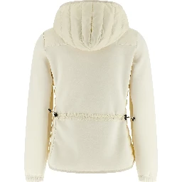 White Polyamide Sweatshirt