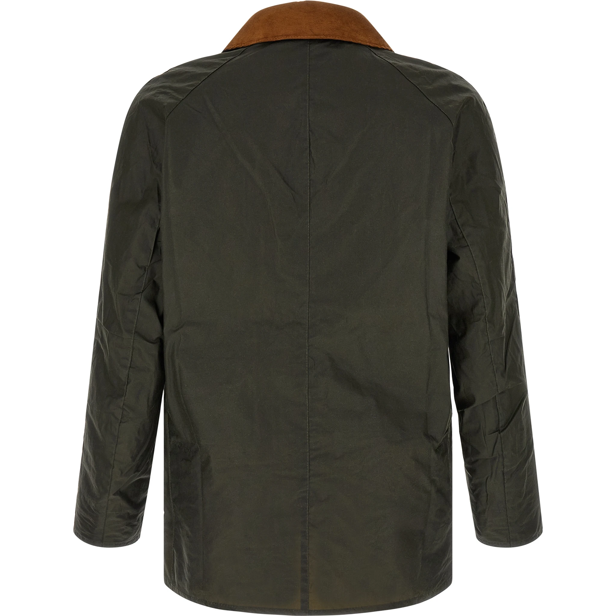 Bicolor Cotton Full-Length Jacket