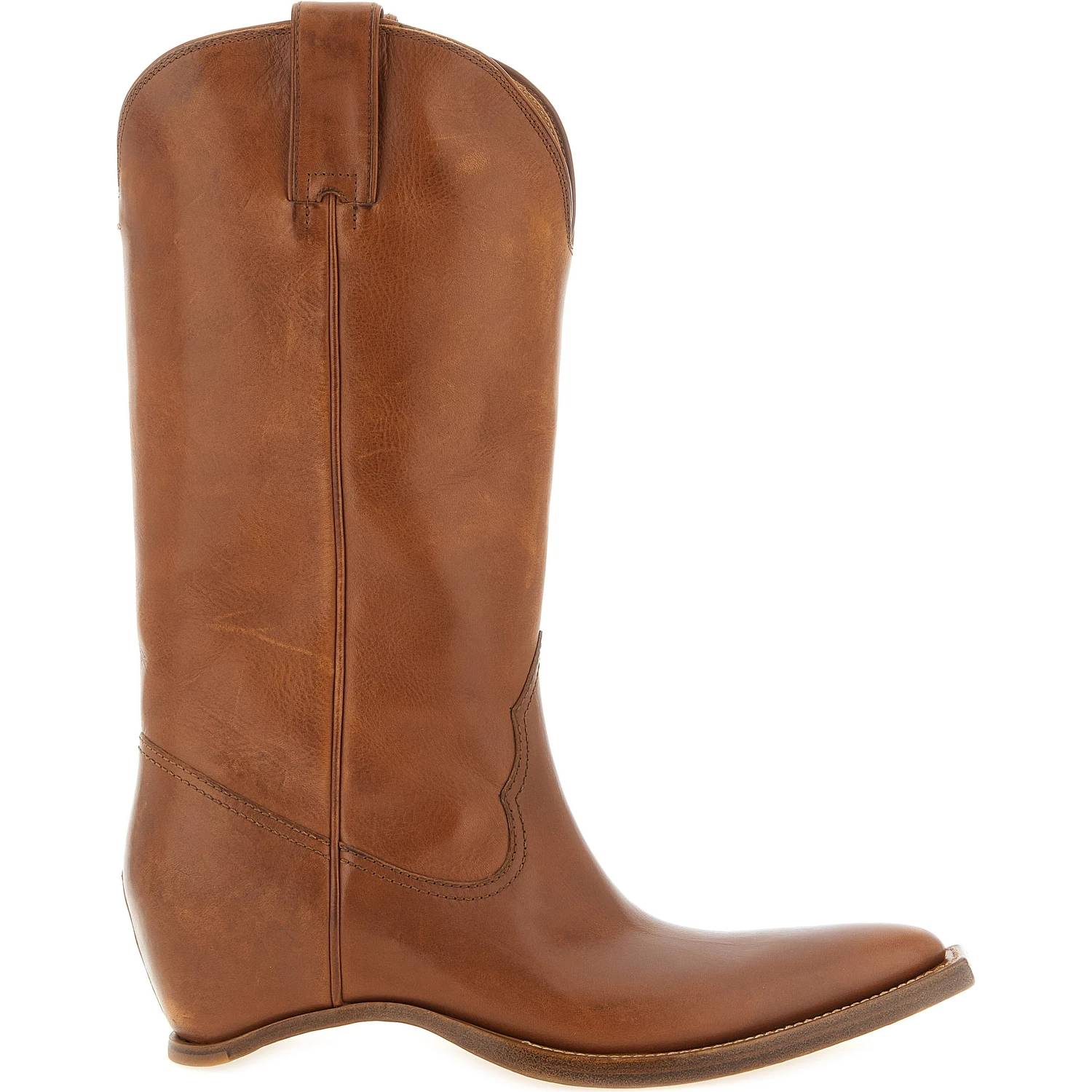 Brown Bovine Leather Chelsea Boots