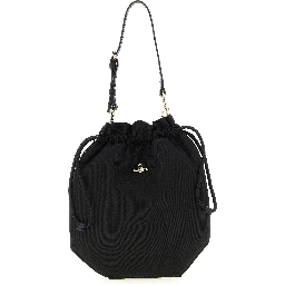 Black Viscose Handbag