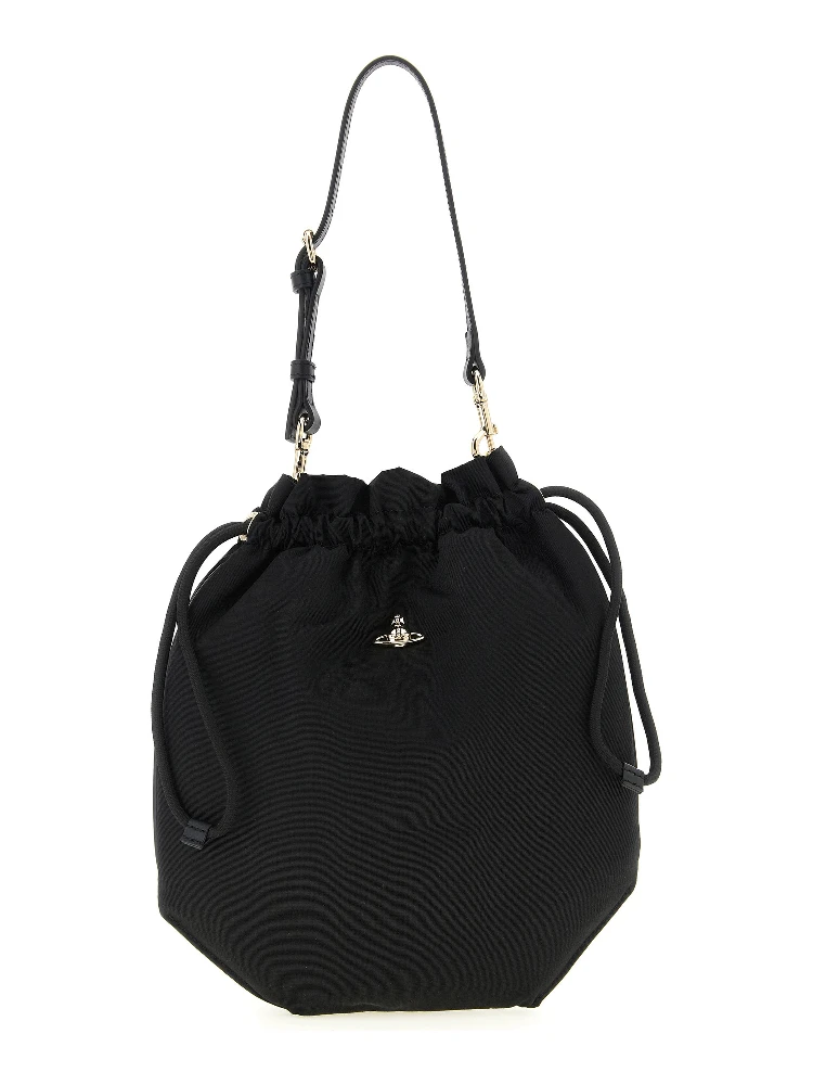 Black Viscose Handbag