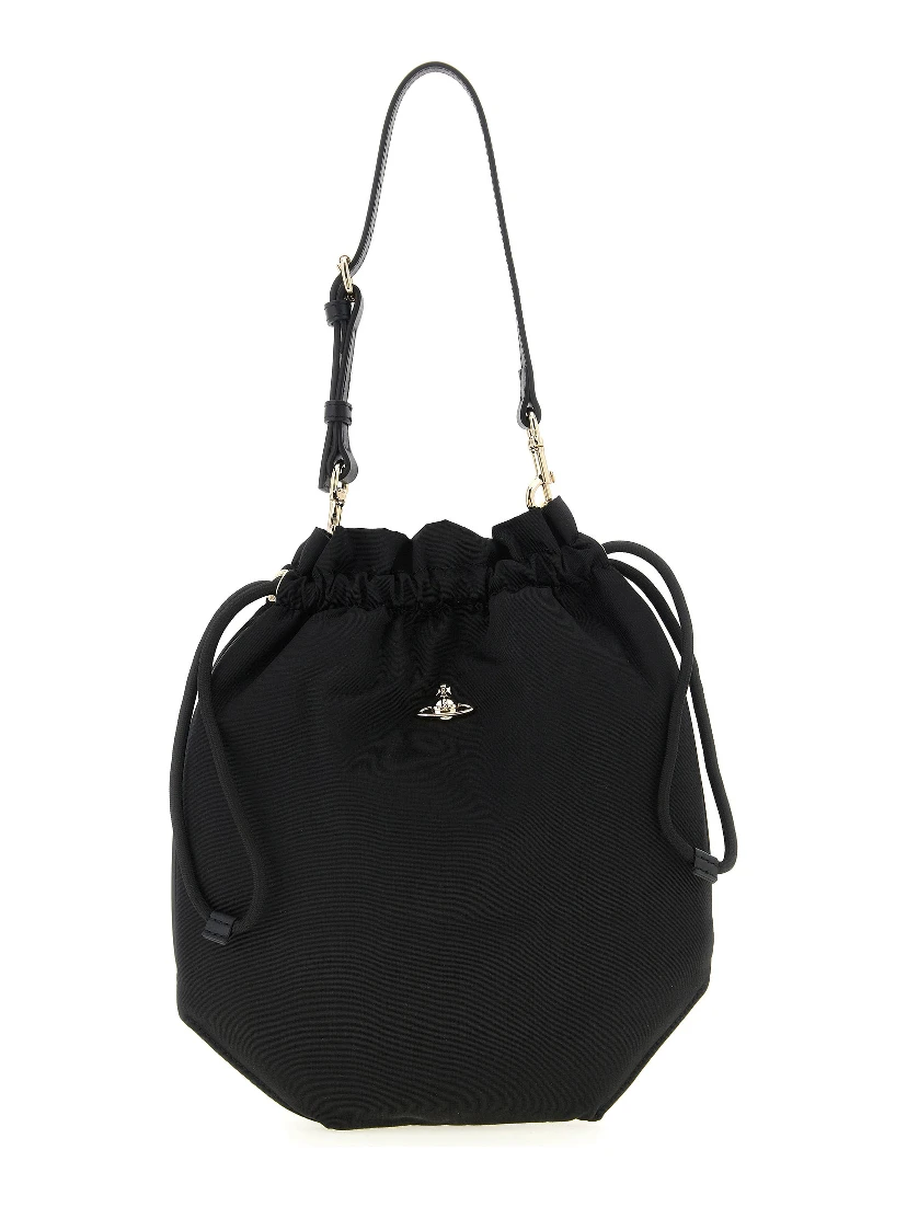 Black Viscose Handbag