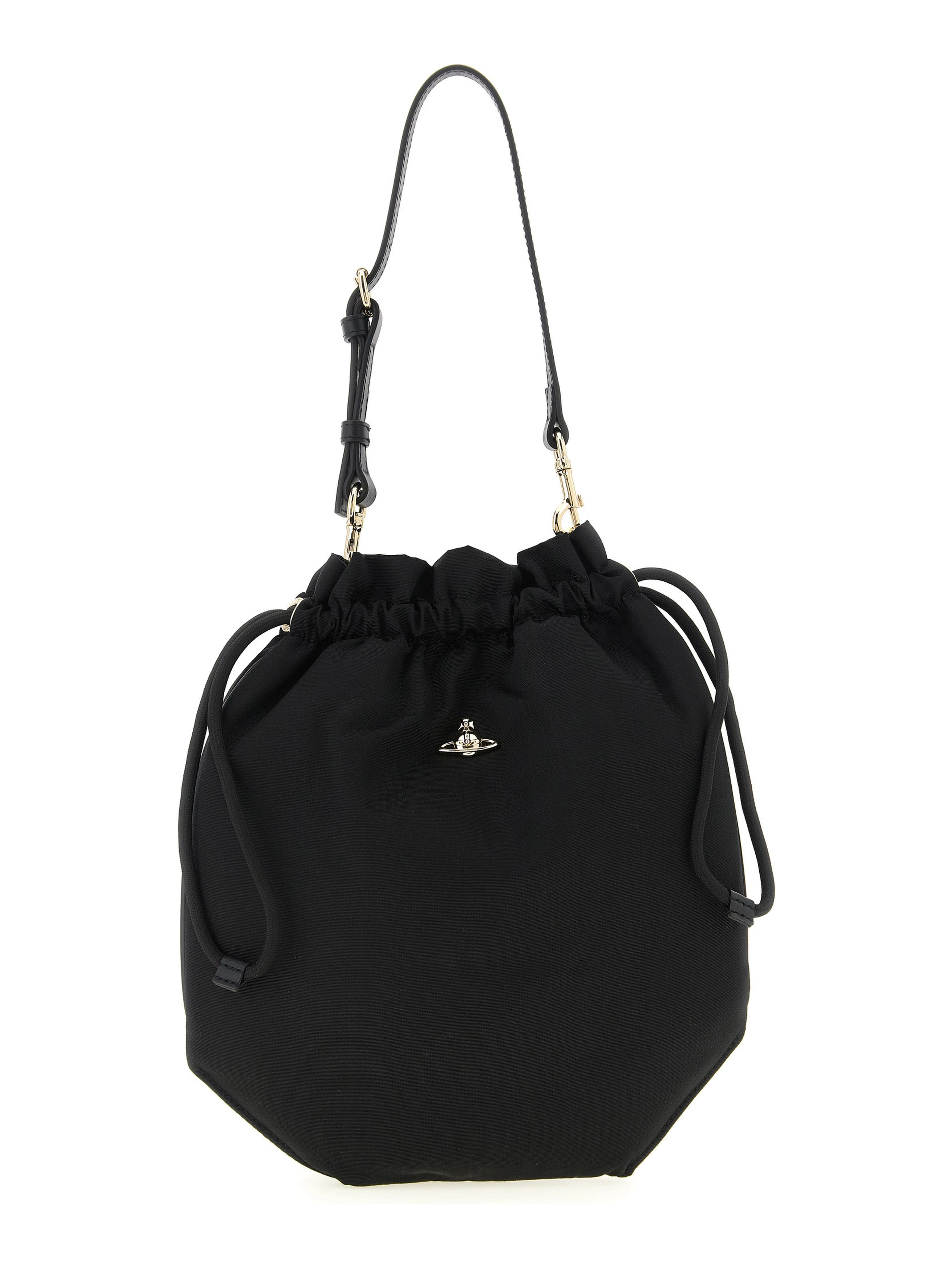 Black Viscose Handbag