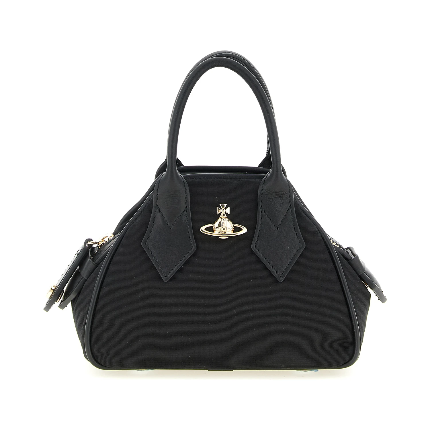 Black Viscose Handbag