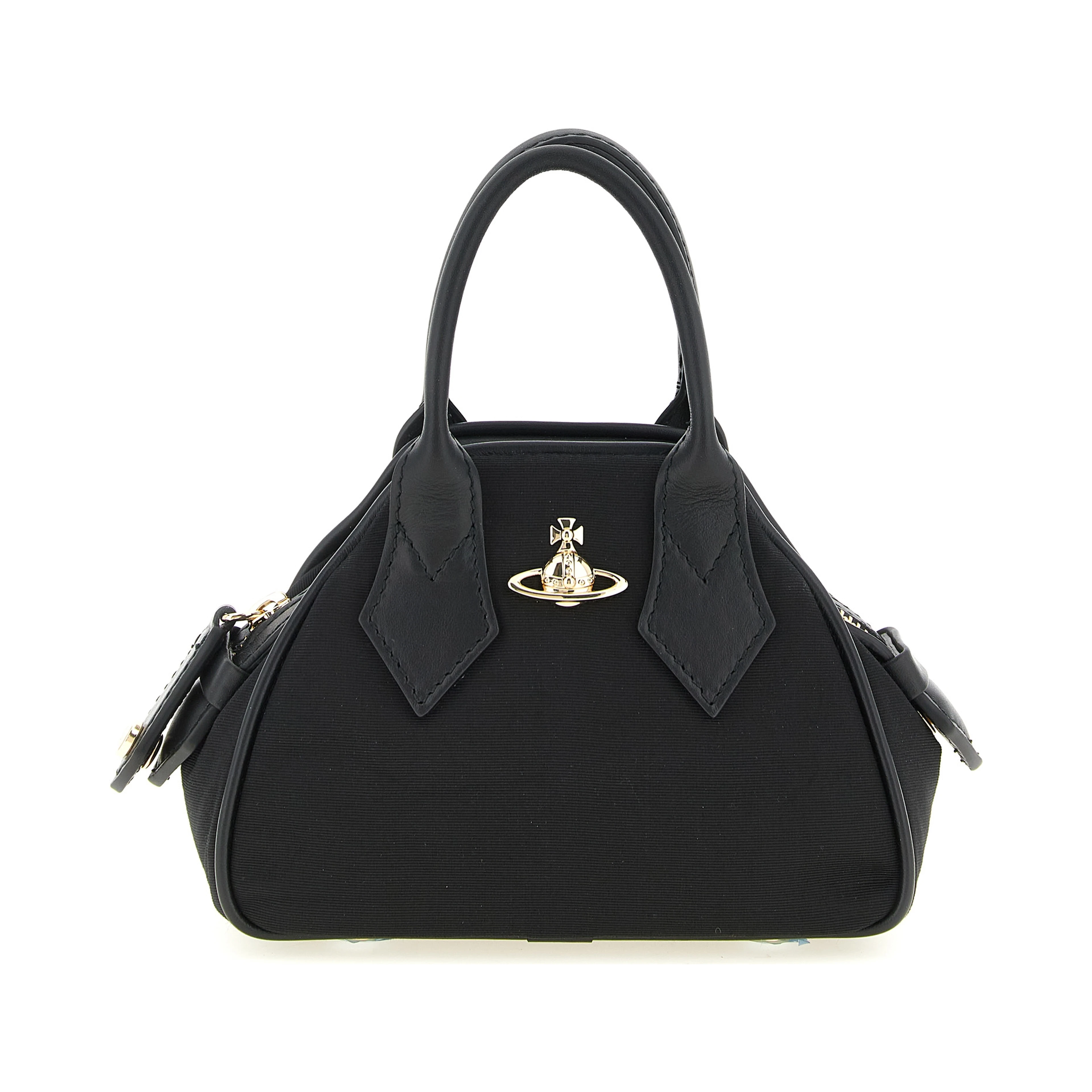 Black Viscose Handbag
