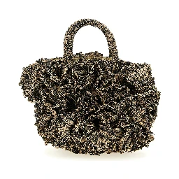 Bicolor Raffia Handbag
