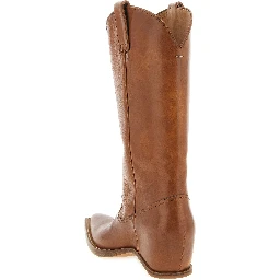 Brown Bovine Leather Chelsea Boots