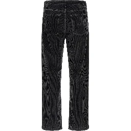 Gray Cotton Casual Pants