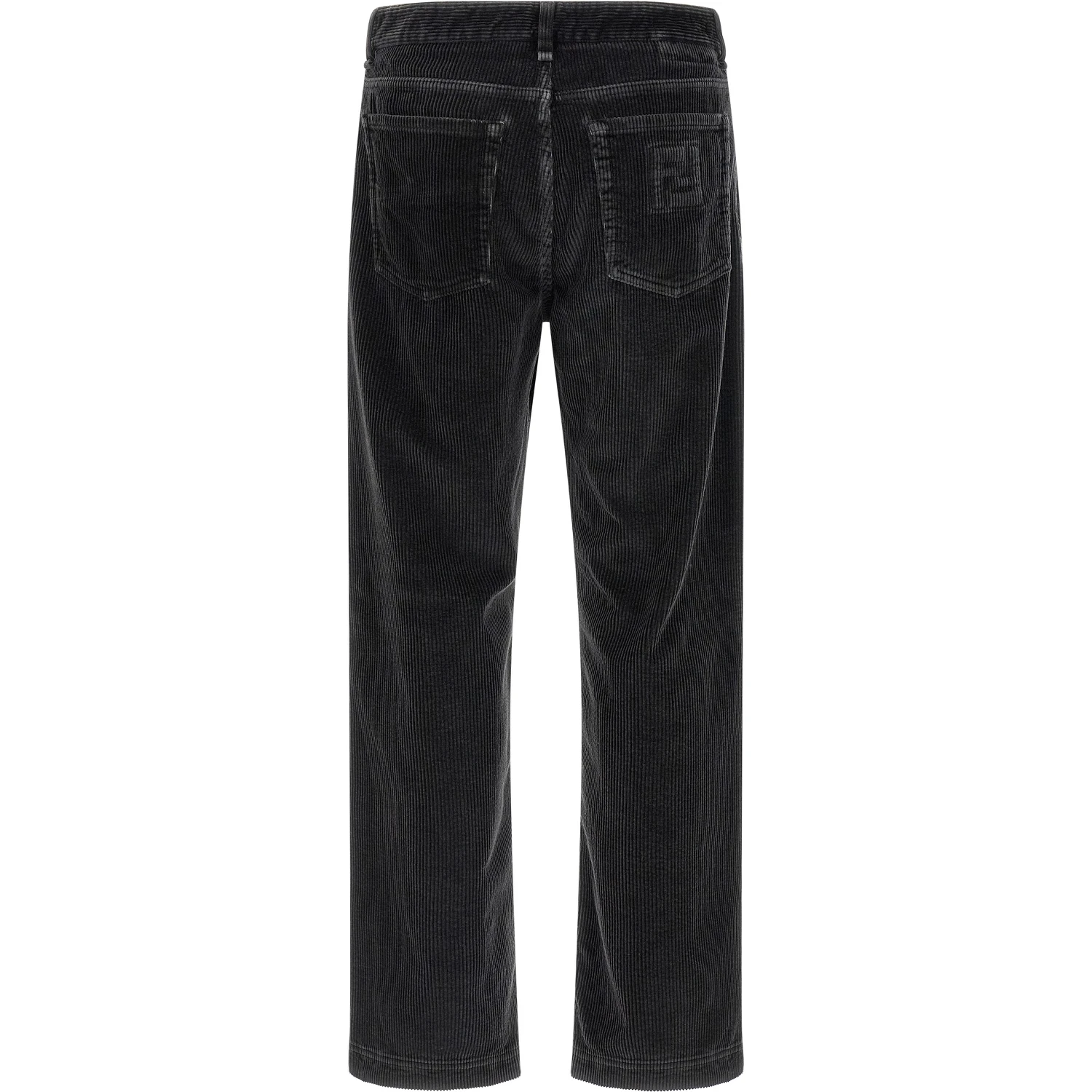 Gray Cotton Casual Pants