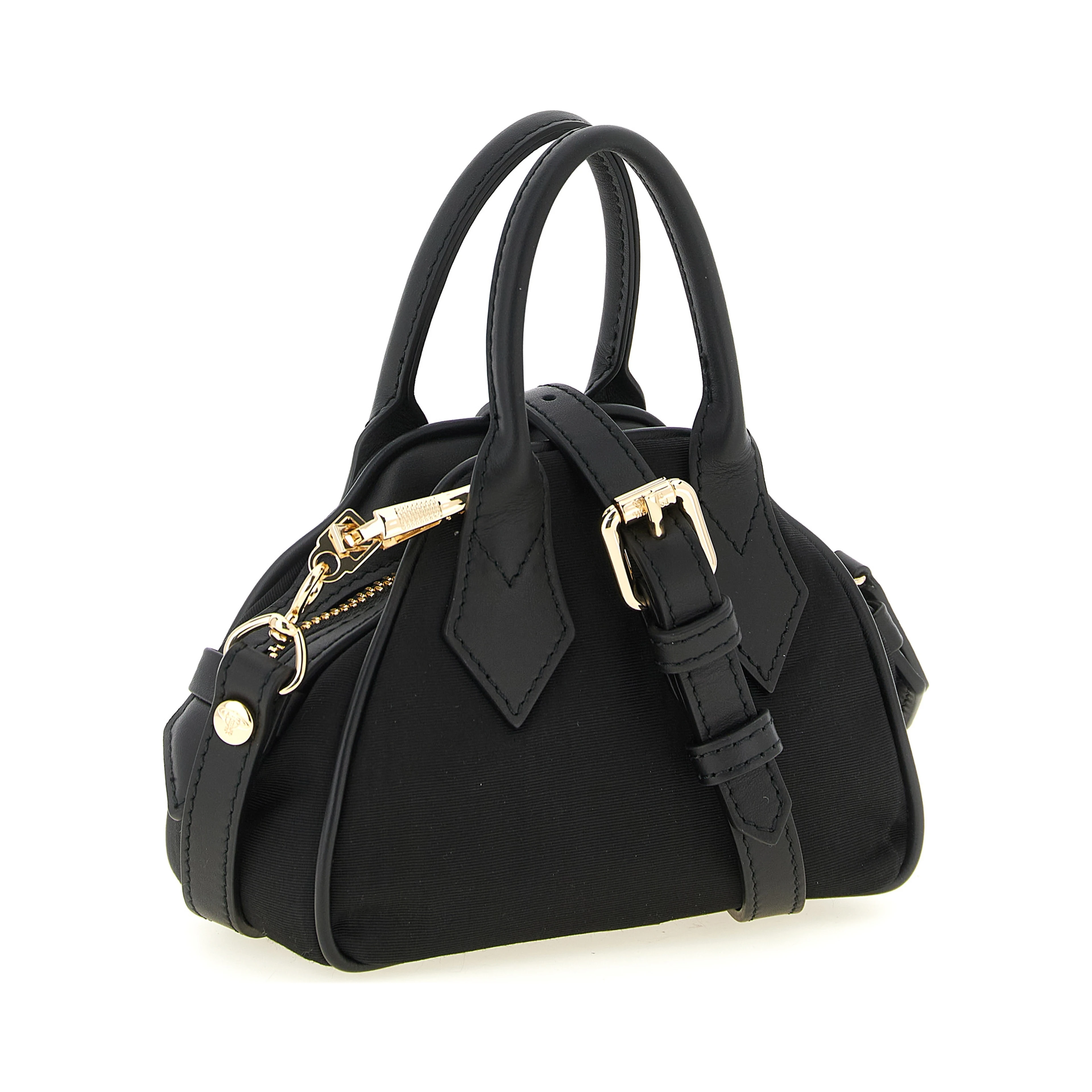 Black Viscose Handbag