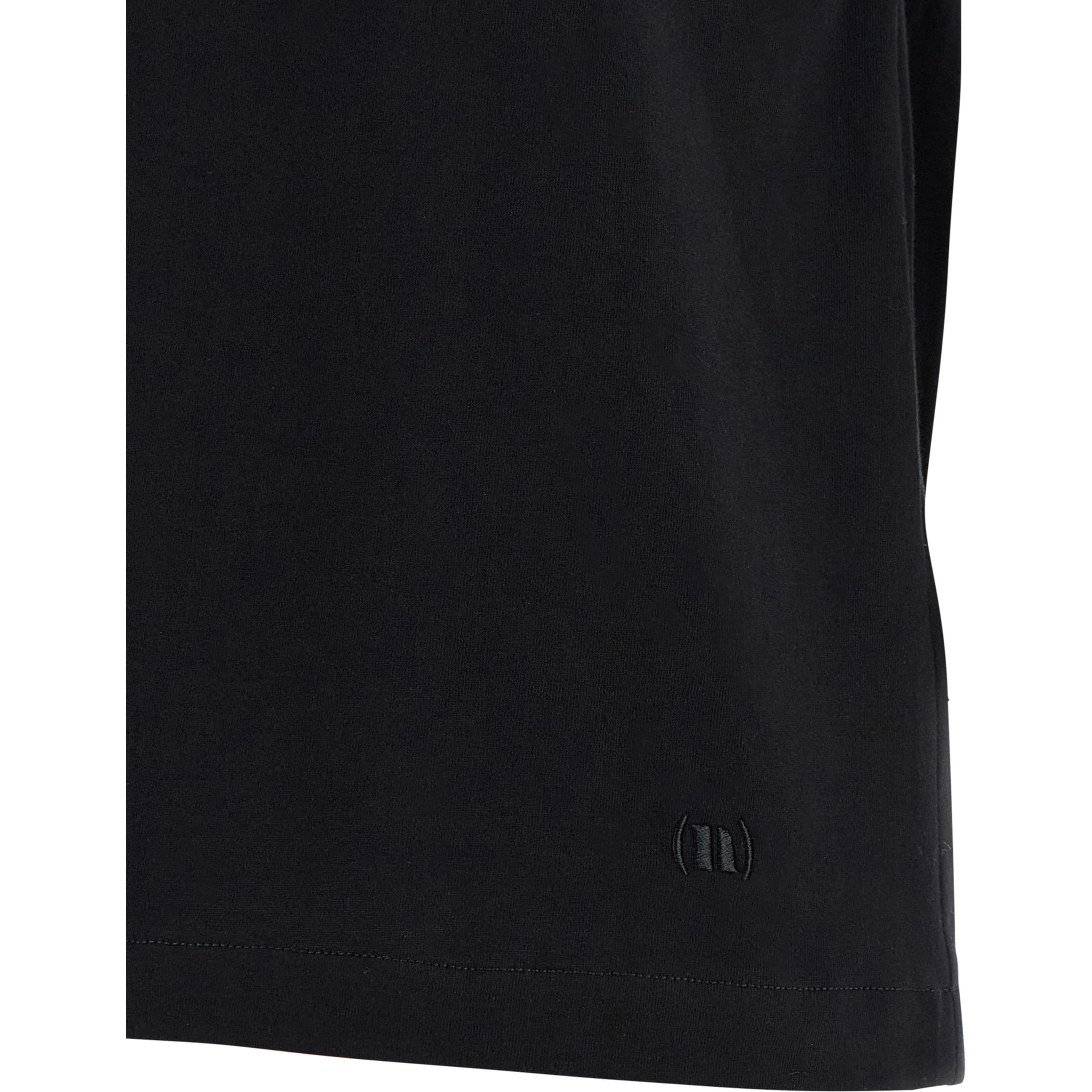 Black Cotton Sleeveles T-Shirt