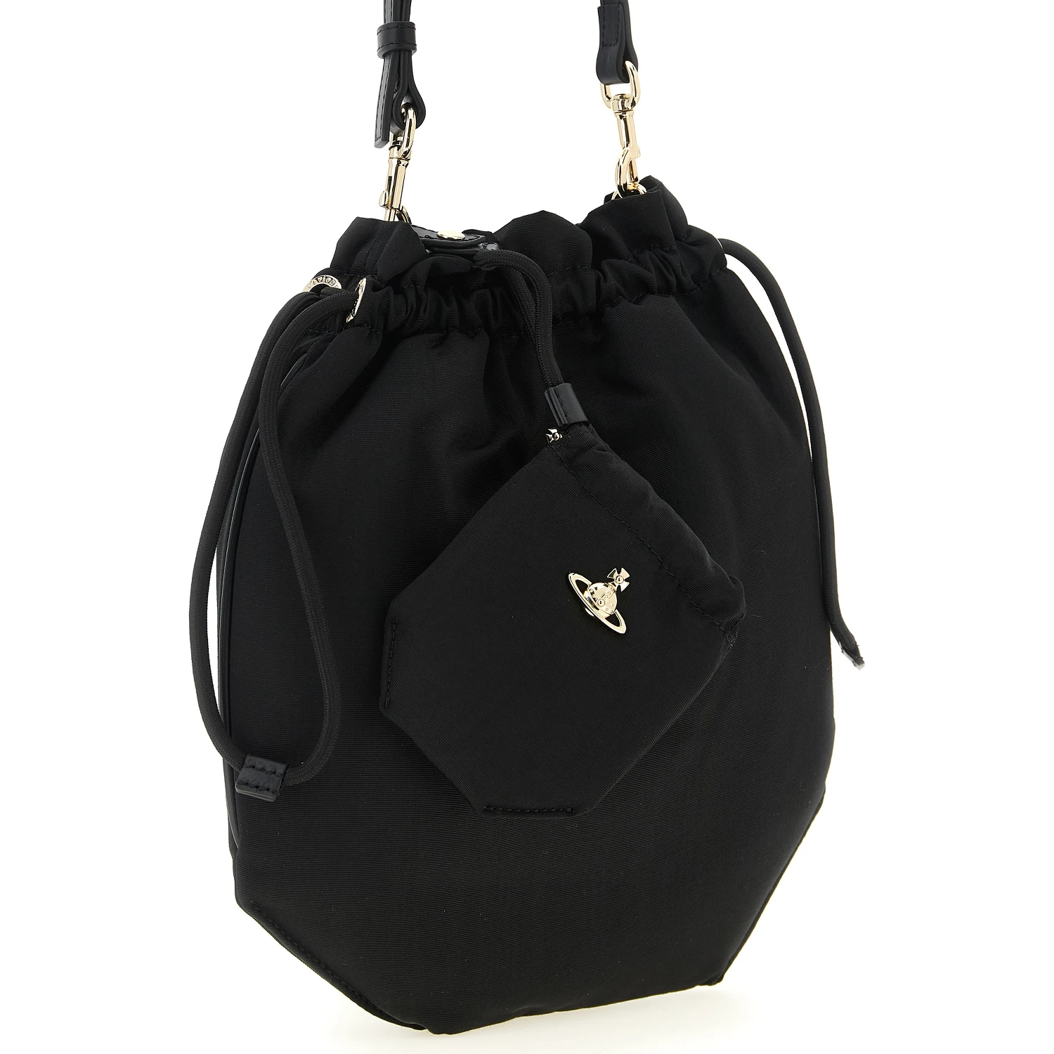 Black Viscose Handbag