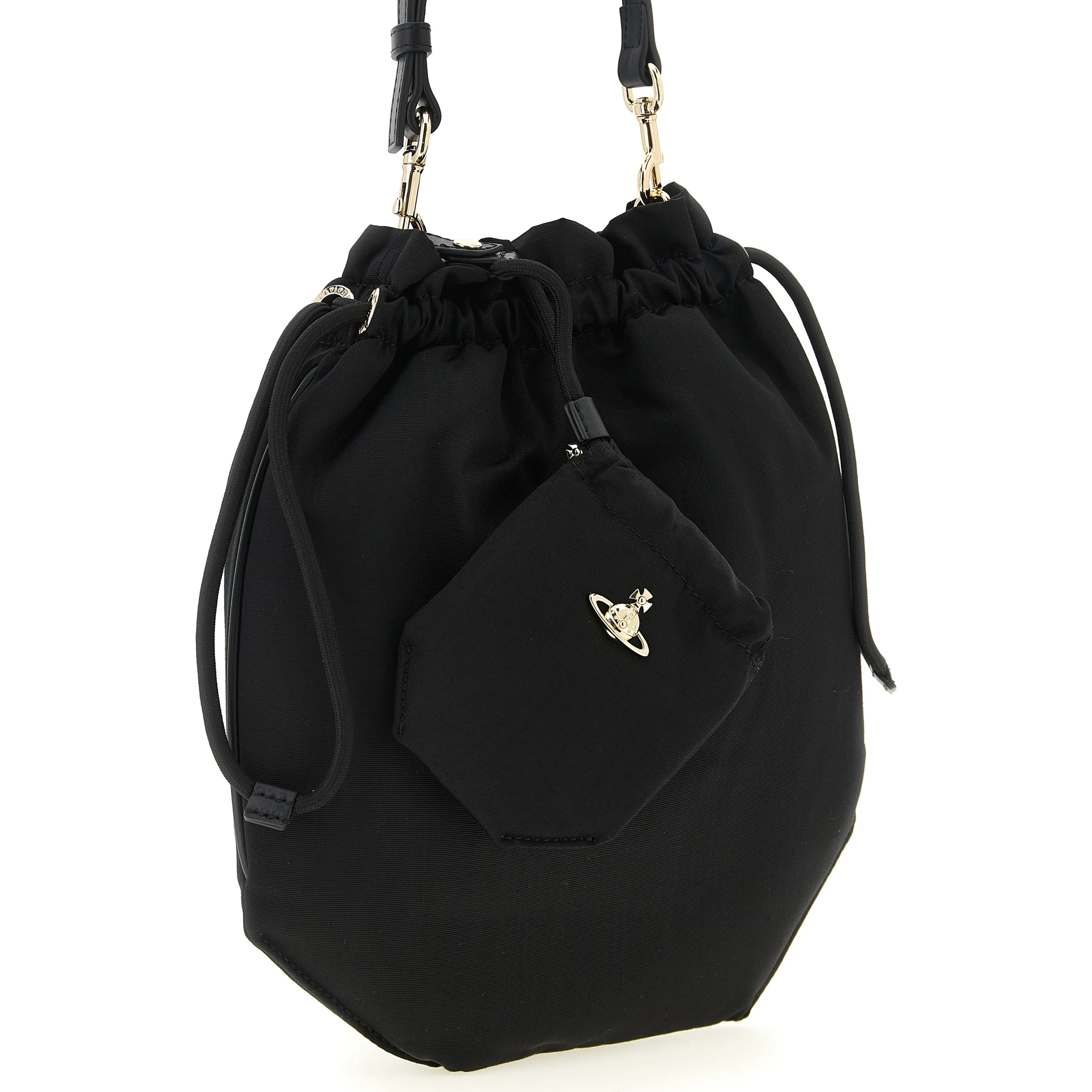 Black Viscose Handbag