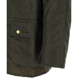 Bicolor Cotton Full-Length Jacket