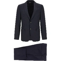 Blue Wool Two-Piece Suit