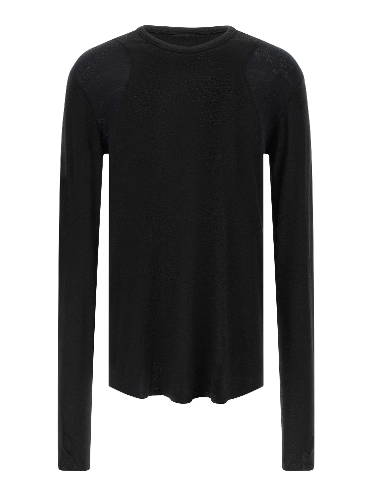 Black Viscose T-Shirt