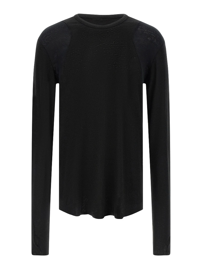 Black Viscose T-Shirt