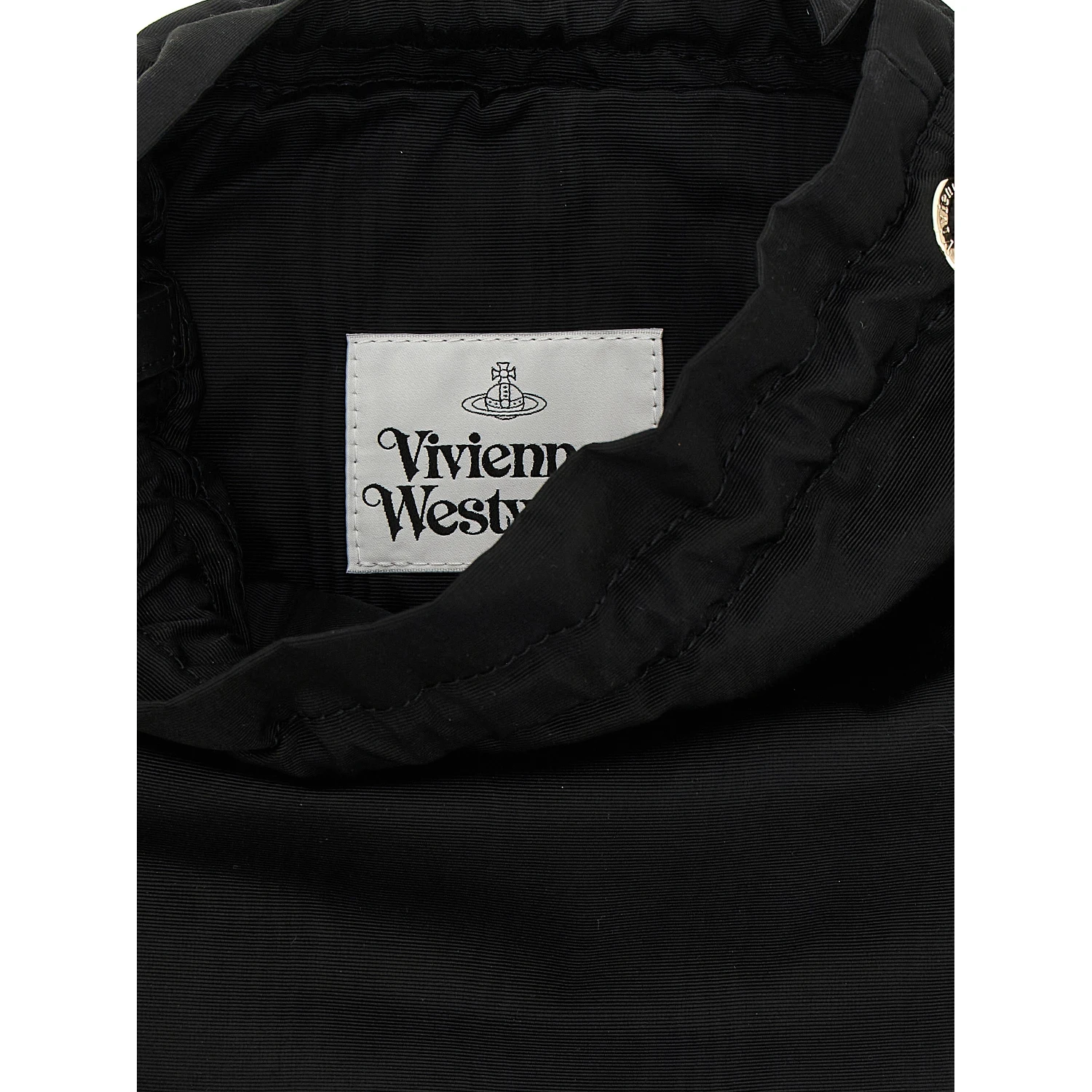 Black Viscose Handbag