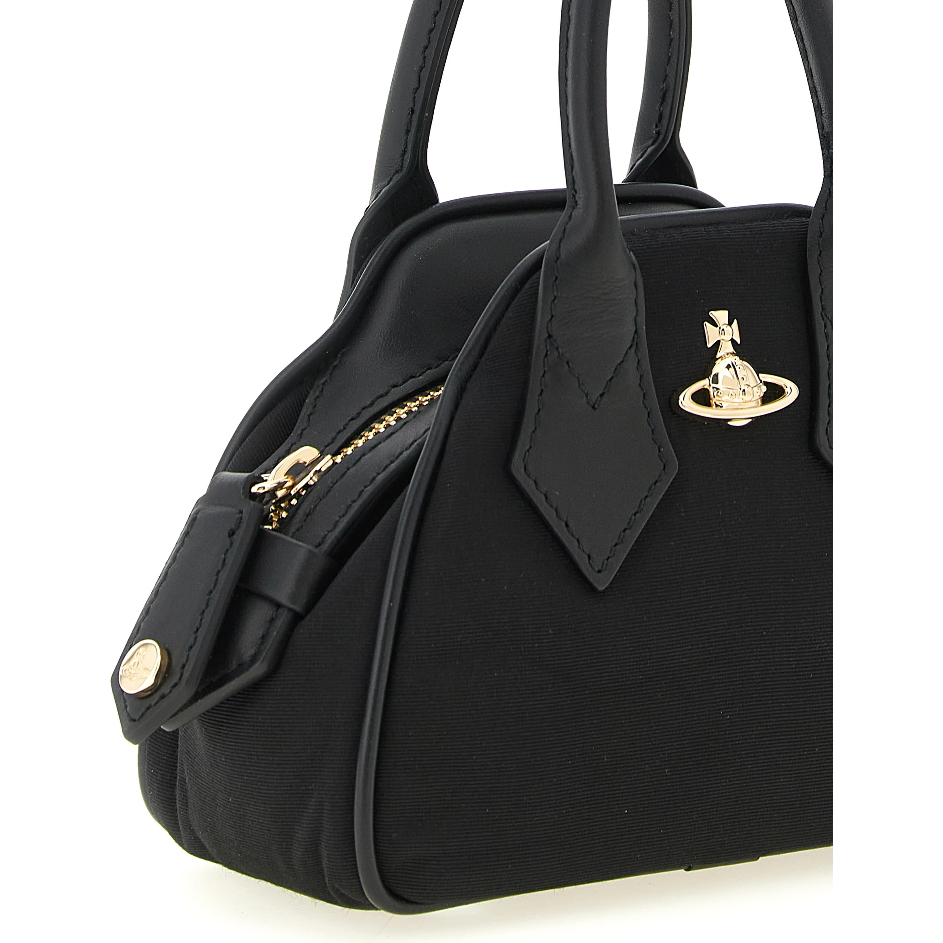 Black Viscose Handbag