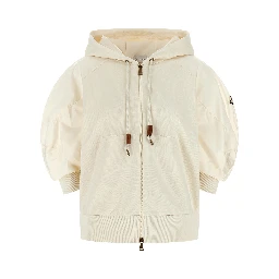 White Cotton Hoodie