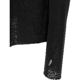 Black Viscose T-Shirt