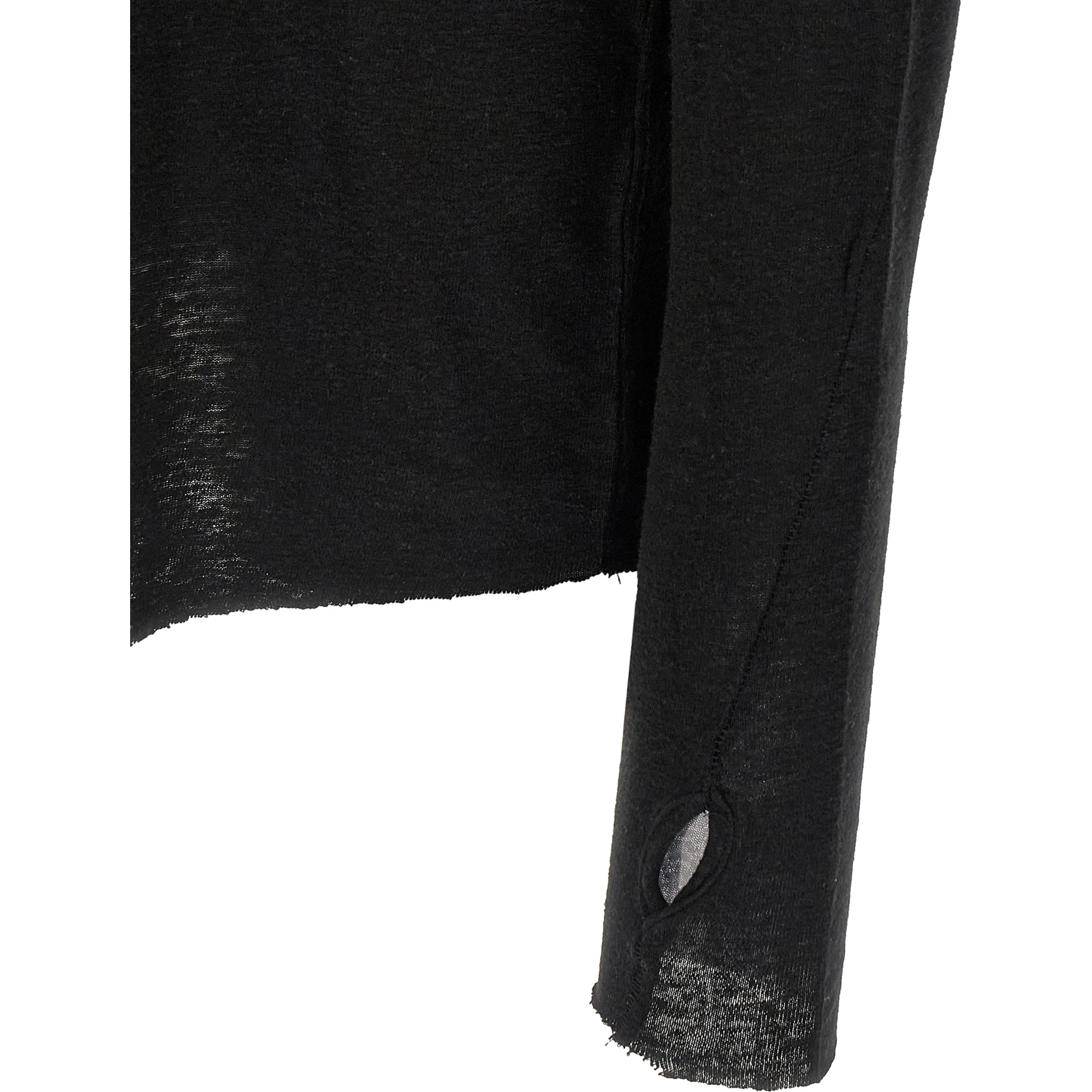 Black Viscose T-Shirt