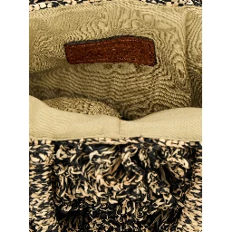 Bicolor Raffia Handbag