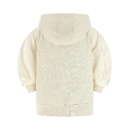 White Cotton Hoodie