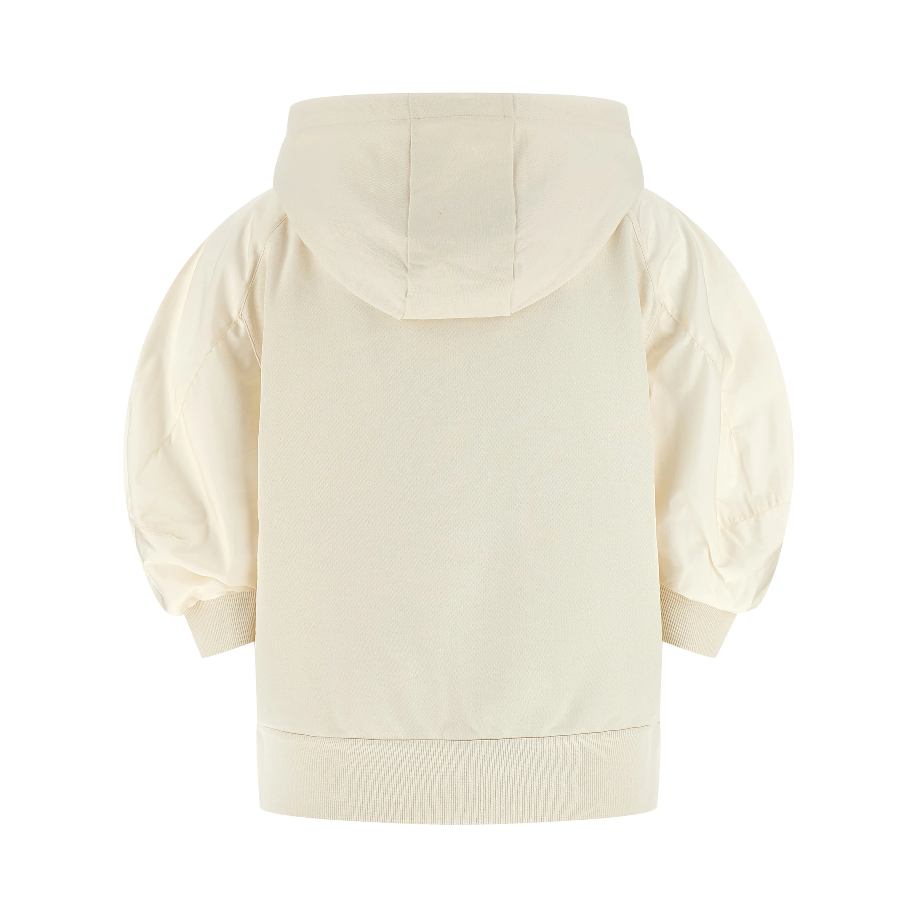 White Cotton Hoodie