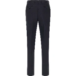 Blue Wool Two-Piece Suit