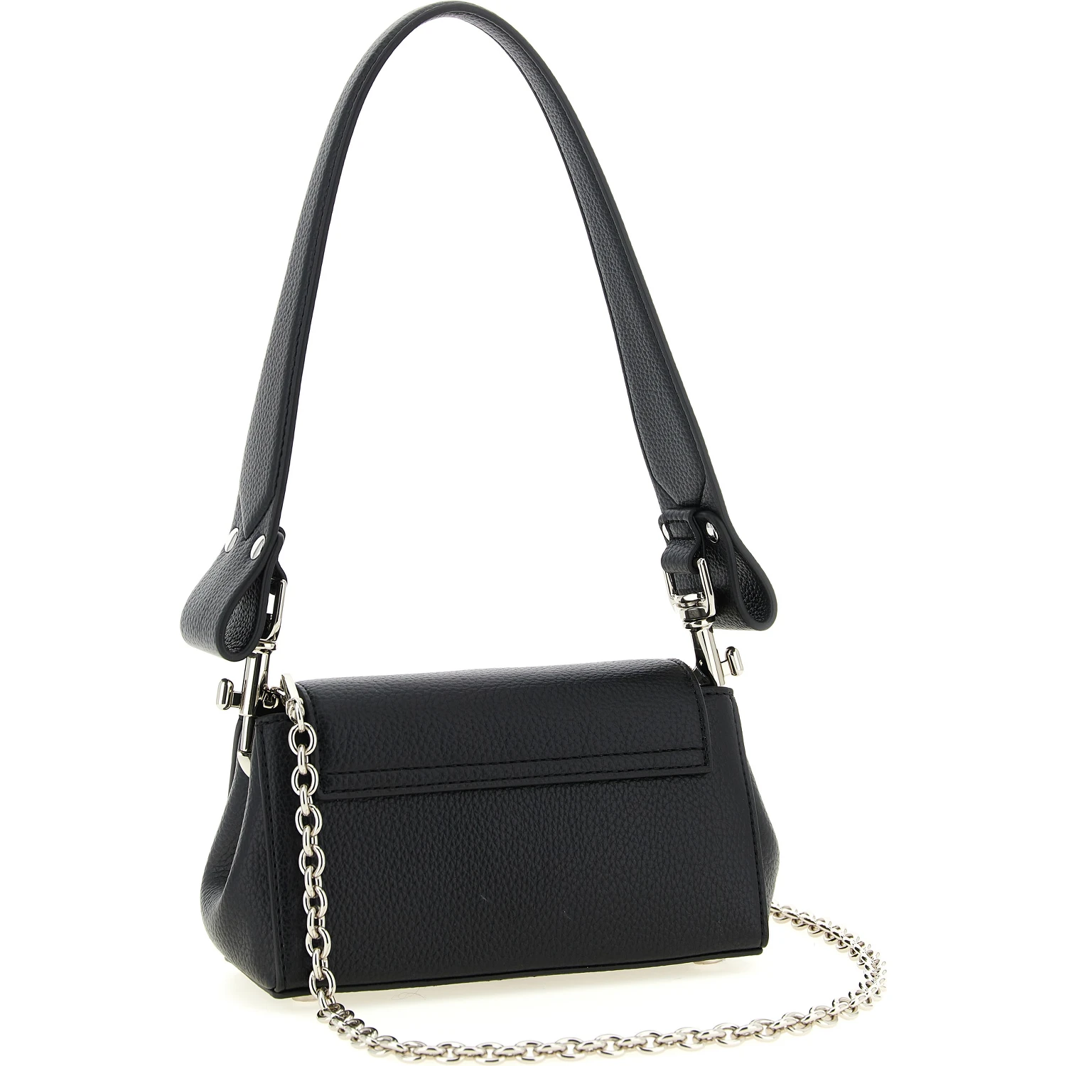 Black Polyethylene Shoulder Bag
