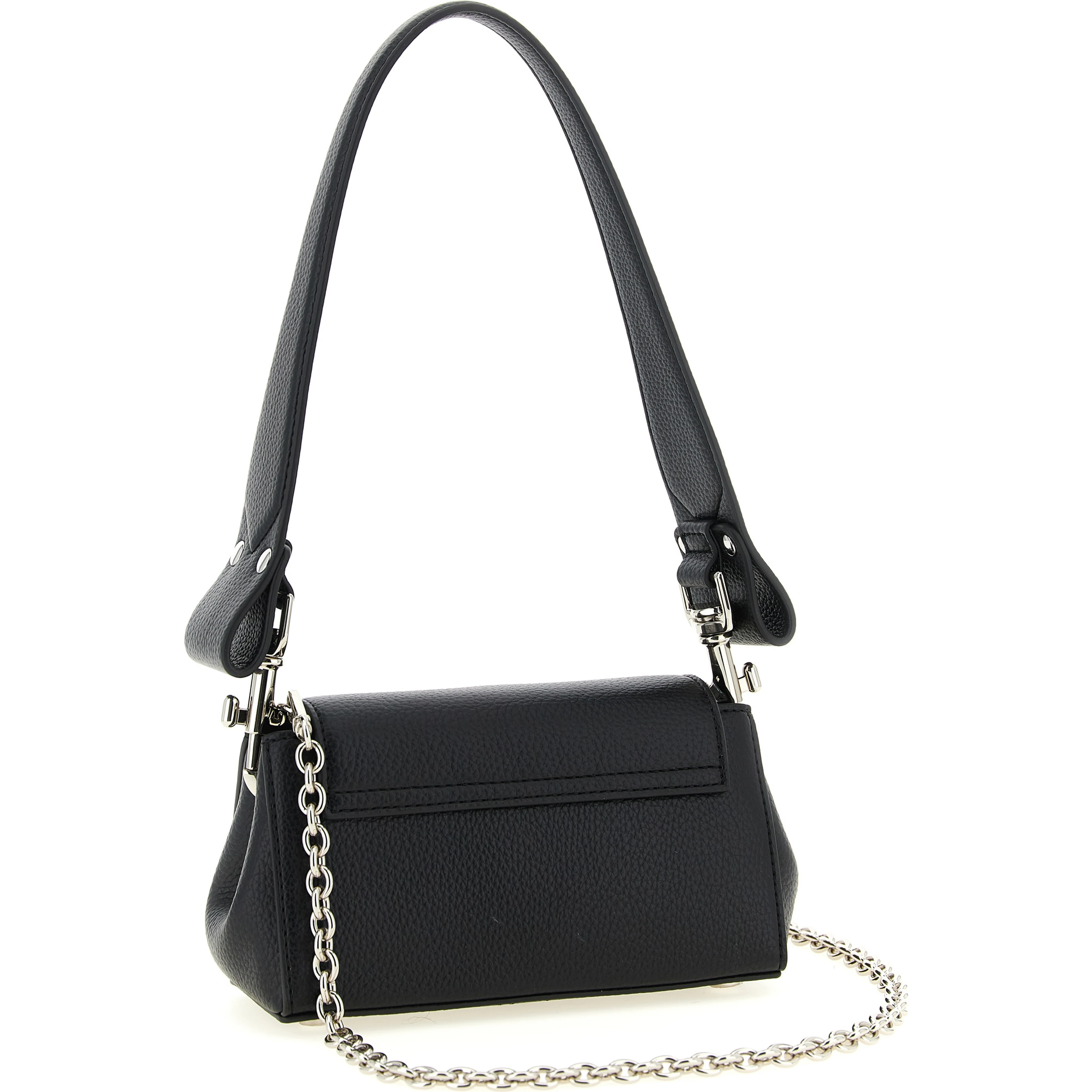 Black Polyethylene Shoulder Bag