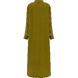 Bicolor Silk Long Dress