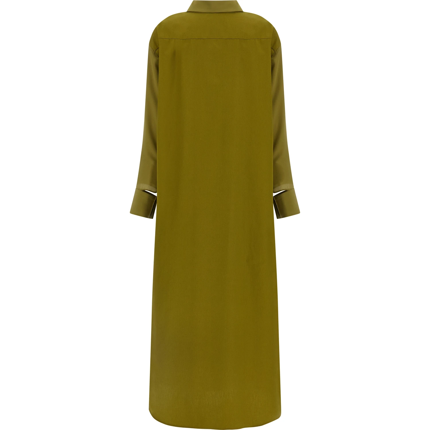 Bicolor Silk Long Dress