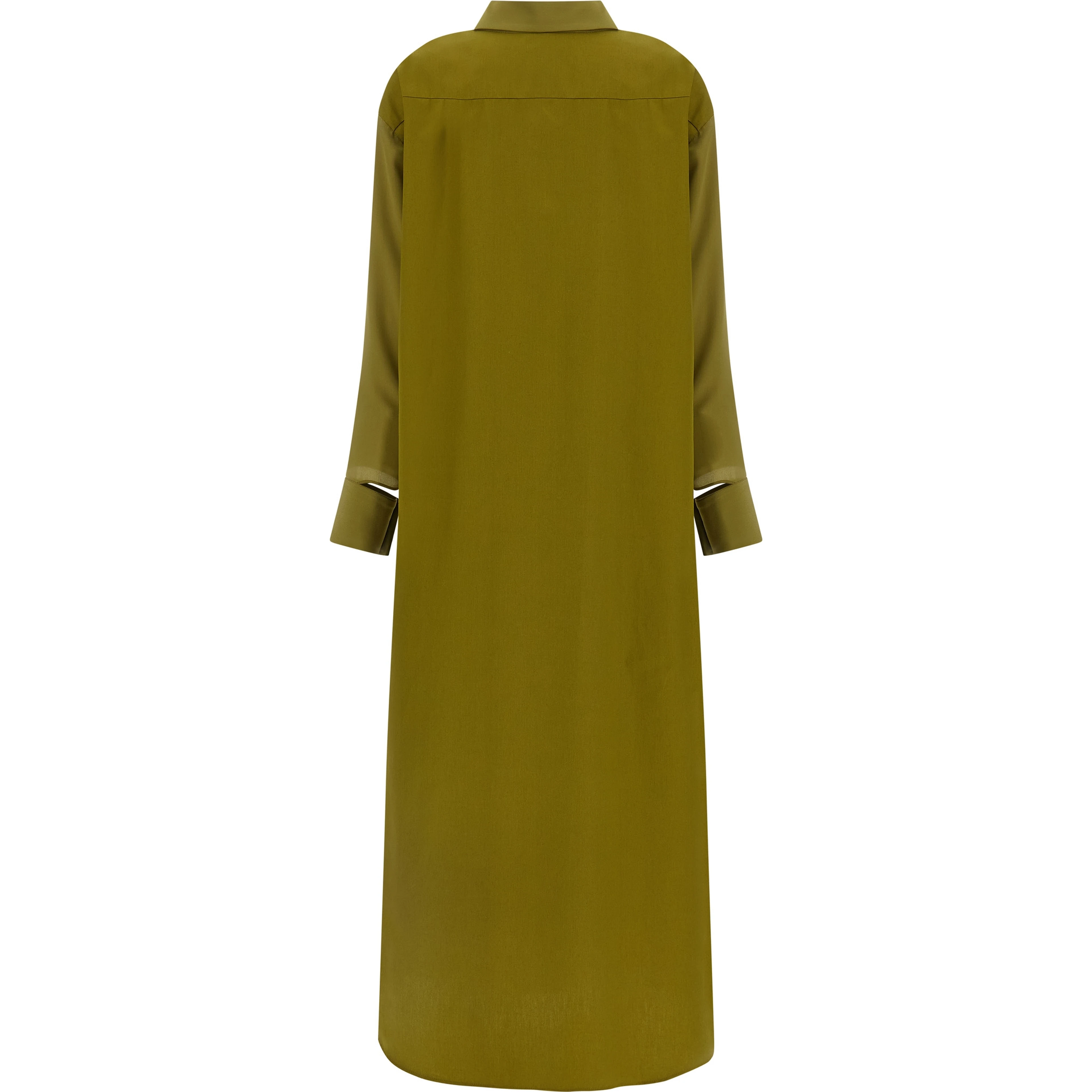 Bicolor Silk Long Dress