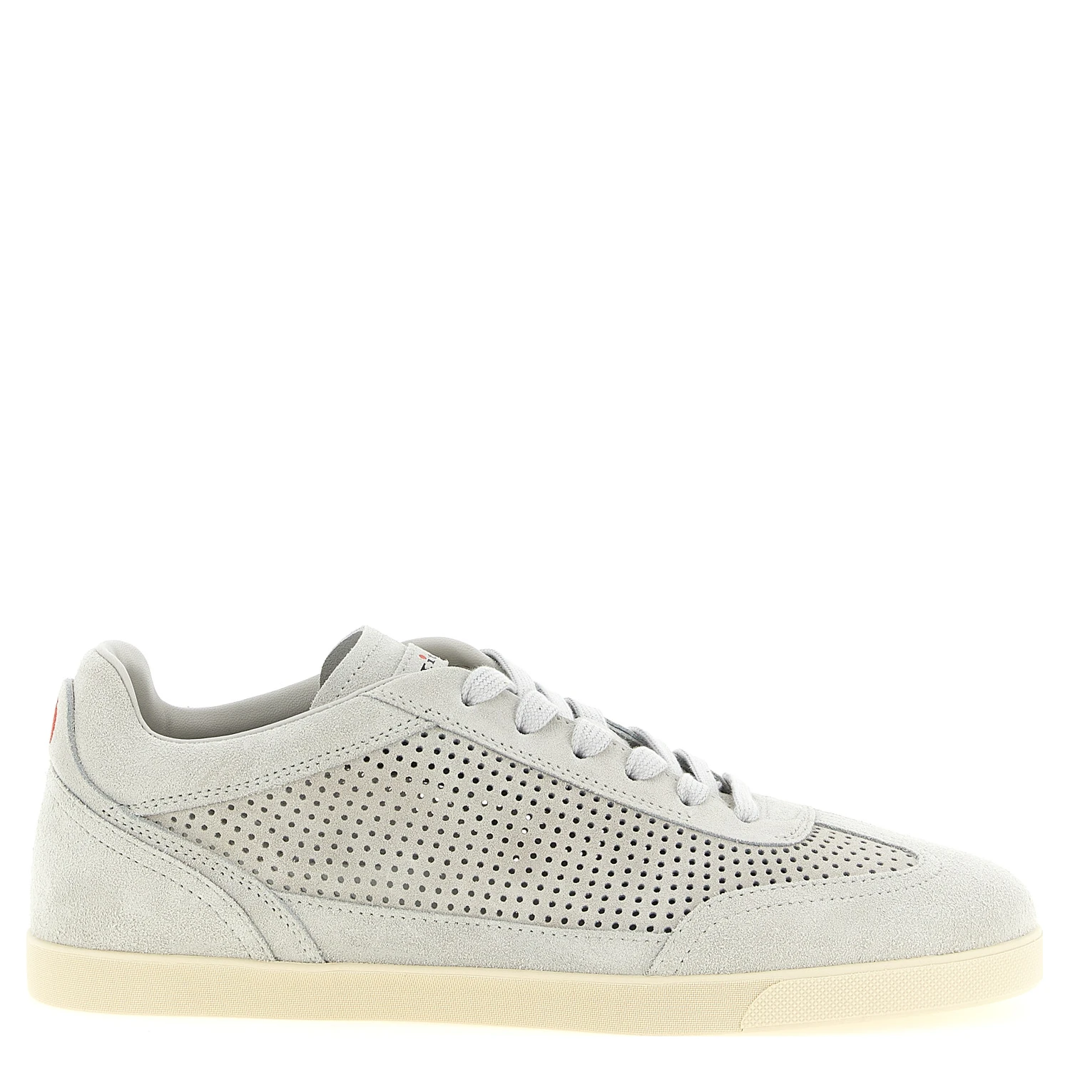 Gray Calfskin Low Top Sneakers