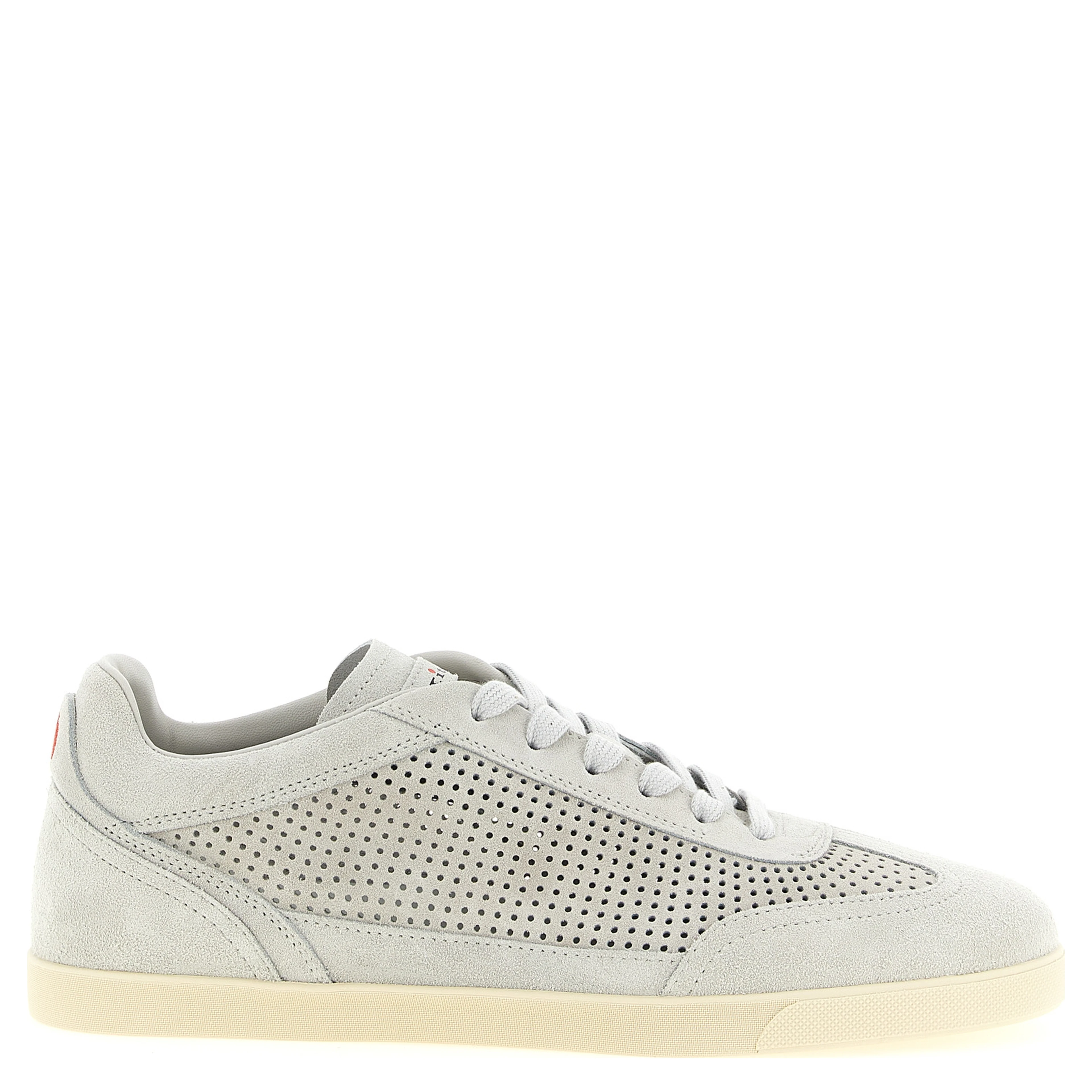 Gray Calfskin Low Top Sneakers