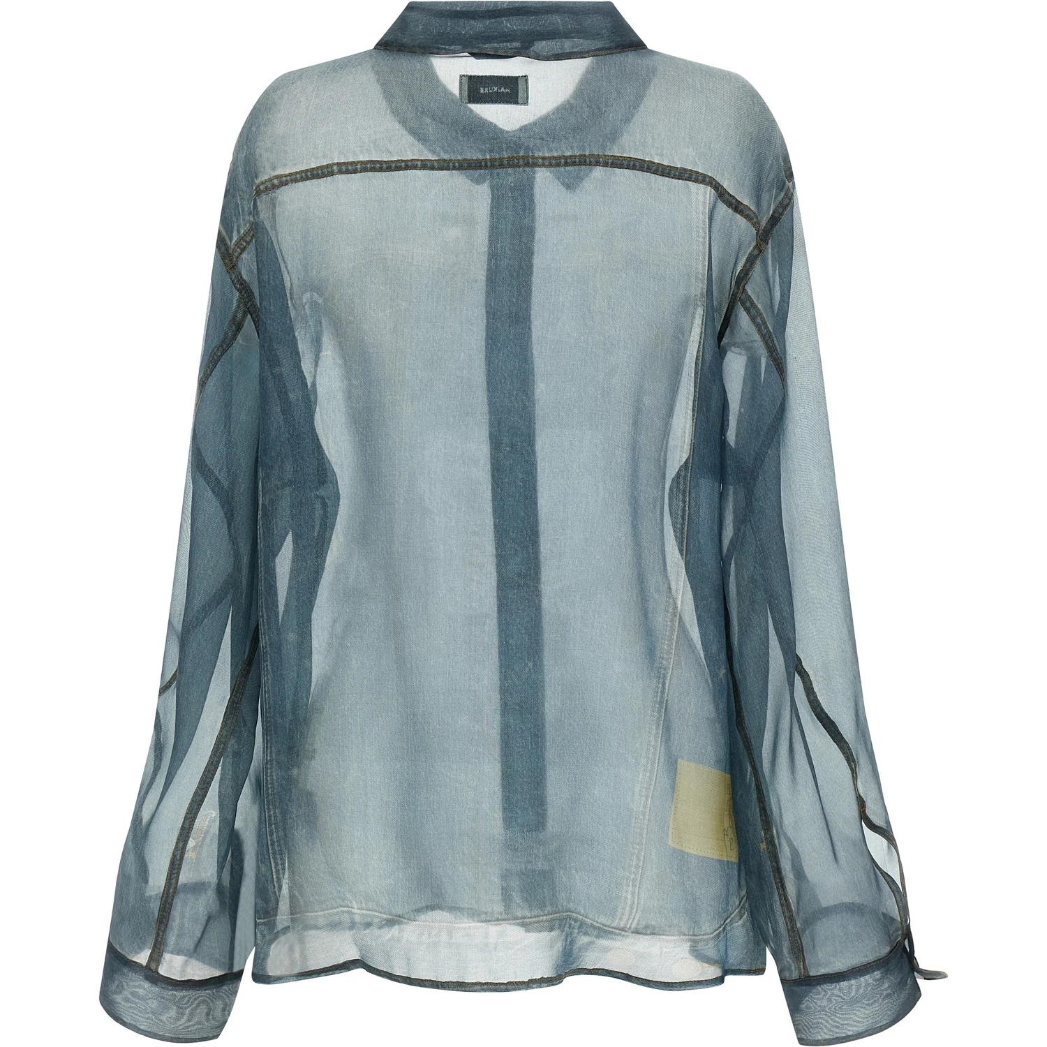 Blue Silk Blouse