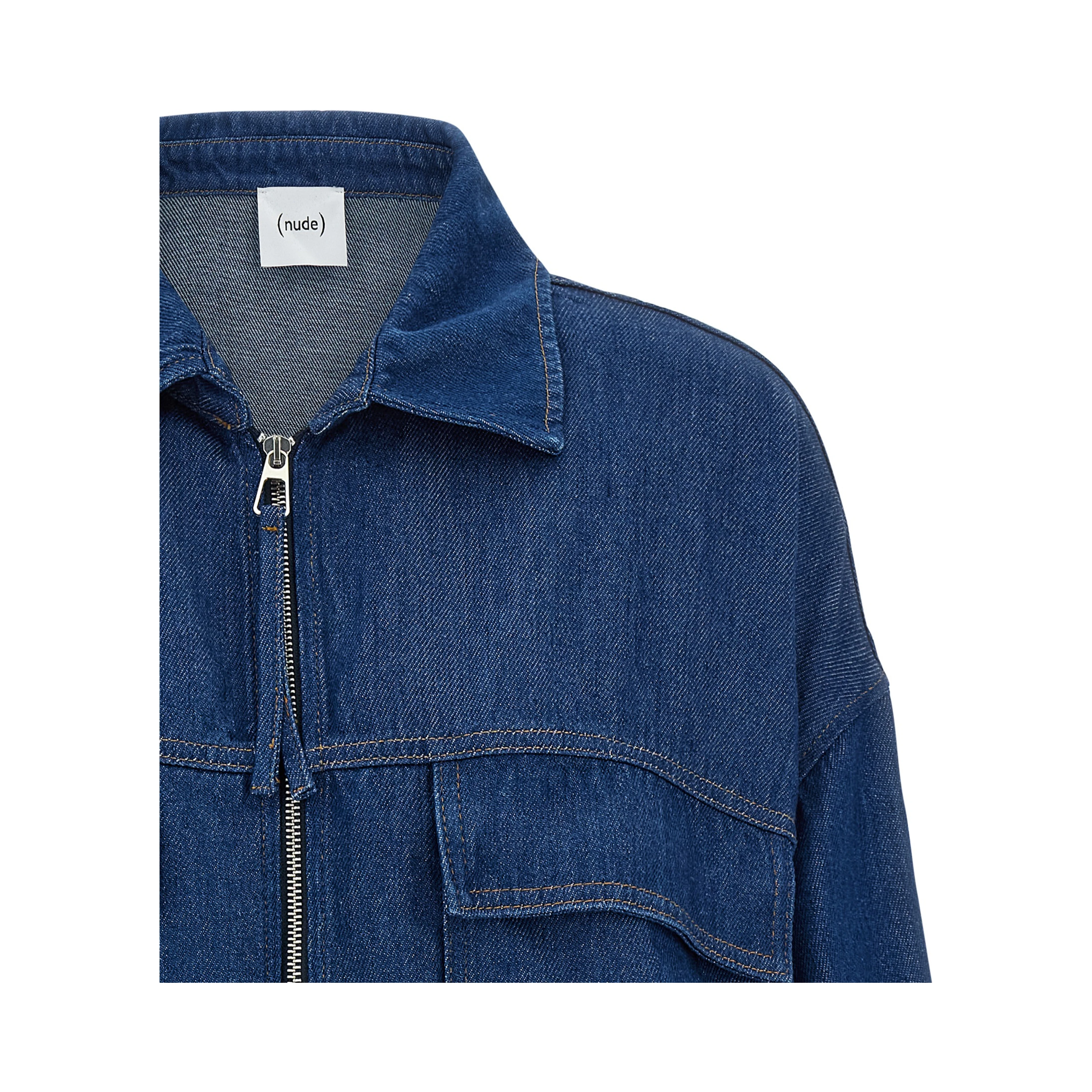 Blue Tencel Denim Jacket