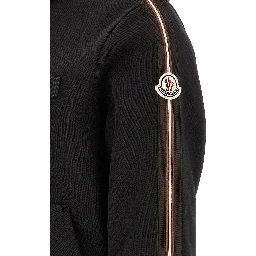 Black Polyamide Sweatshirt