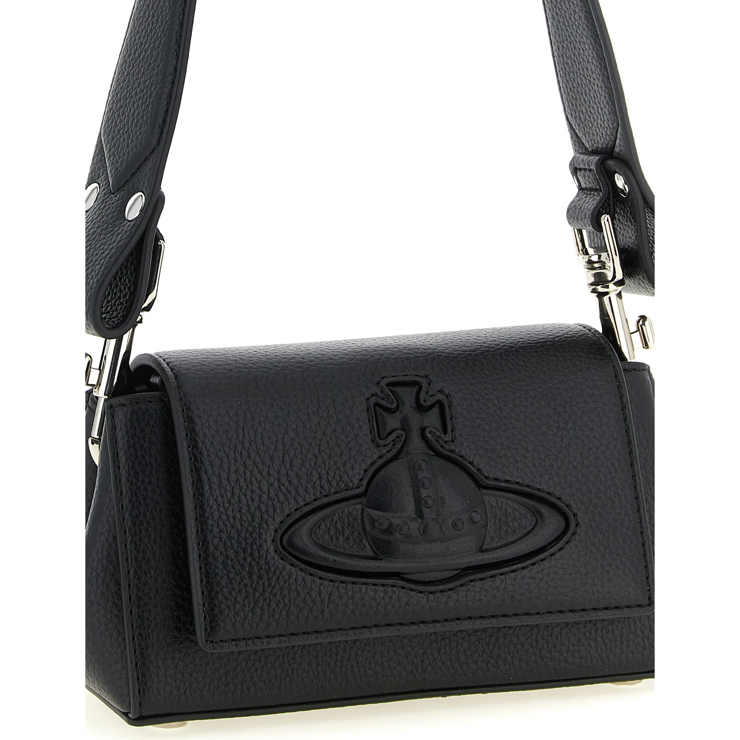 Black Polyethylene Shoulder Bag