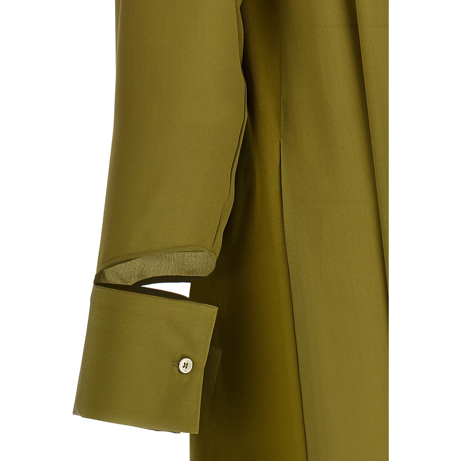 Bicolor Silk Long Dress