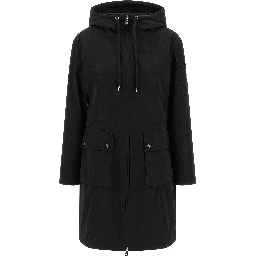 Black Polyester Parka