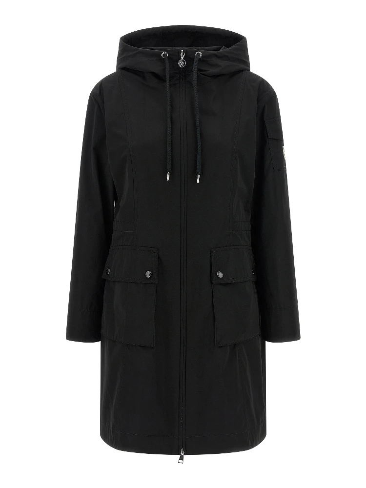 Black Polyester Parka